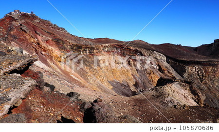 富士山山頂 剣ヶ峰 富士山山頂 剣ヶ峰 105870686