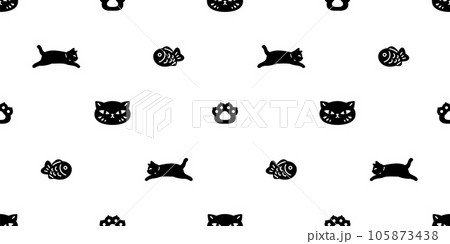 cat seamless pattern kitten paw footprint neko face head taiyaki fish vector japanese food cartoon character pet gift wrapping paper repeat wallpaper tile background animal doodle illustration design cat seamless pattern kitten paw footprint neko face head taiyaki fish vector japanese food cartoon character pet gift wrapping paper repeat wallpaper tile background animal doodle illustration design 105873438