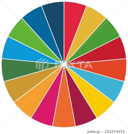 SDGs色分け アイコン SDGs色分け アイコン 105874455