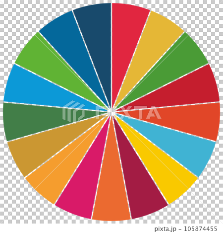 SDGs色分け アイコン SDGs色分け アイコン 105874455
