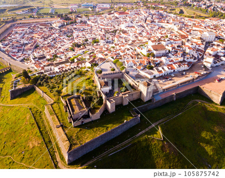Aerial view of Castle of Elvas Aerial view of Castle of Elvas 105875742