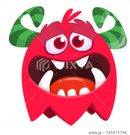 Funny cartoon monster. Vector monster illustration Funny cartoon monster. Vector monster illustration 105875746