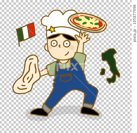 イタリアのピザ職人 105877096
