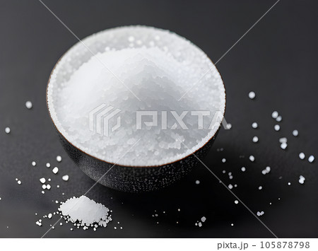 Realistic salt black background closeup sharp.のイラスト素材 [105878798] - PIXTA