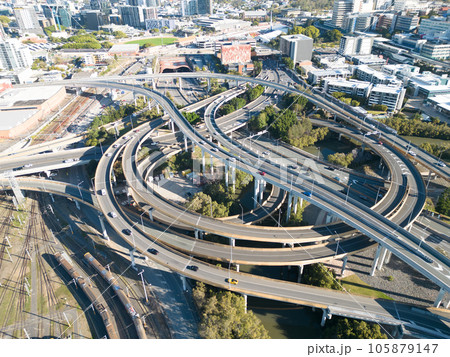 Bowen Hills Interchange in Brisbane Australia Bowen Hills Interchange in Brisbane Australia 105879147