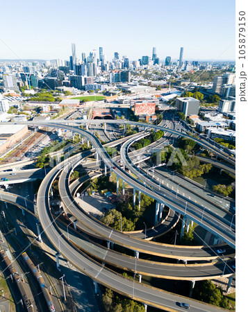 Bowen Hills Interchange in Brisbane Australia Bowen Hills Interchange in Brisbane Australia 105879150