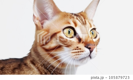 アラビアンマウ 猫 白背景 アラビアンマウ 猫 白背景 105879723