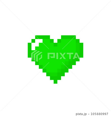 mini green heart 105880997
