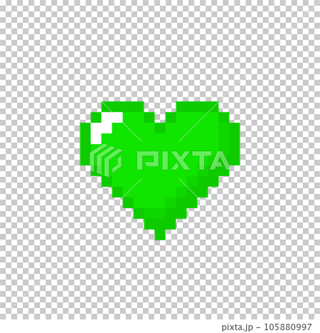 mini green heart 105880997