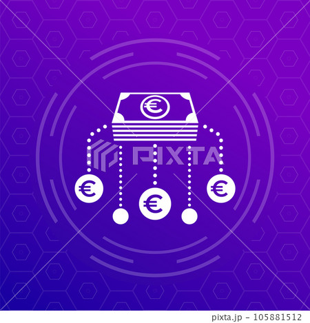 Financial assets, income sources vector icon Financial assets, income sources vector icon 105881512