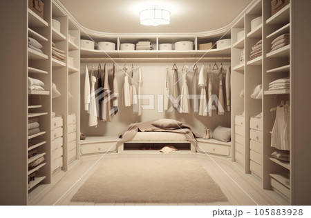 Modern interior design Dressing room 105883928