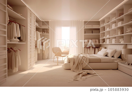 Modern interior design Dressing room 105883930