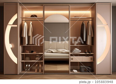 Modern interior design Dressing room 105883948