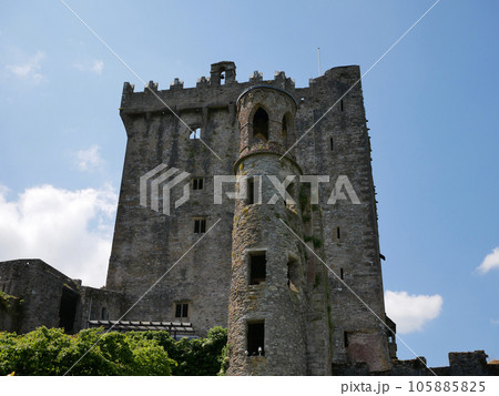 Old celtic castle tower, Blarney castle in Ireland, old ancient celtic fortress Old celtic castle tower, Blarney castle in Ireland, old ancient celtic fortress 105885825