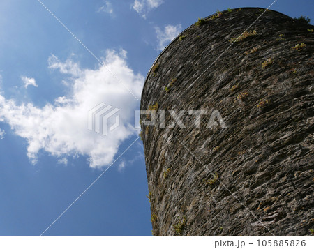 Old celtic castle tower background, Blarney castle in Ireland, old ancient celtic fortress Old celtic castle tower background, Blarney castle in Ireland, old ancient celtic fortress 105885826