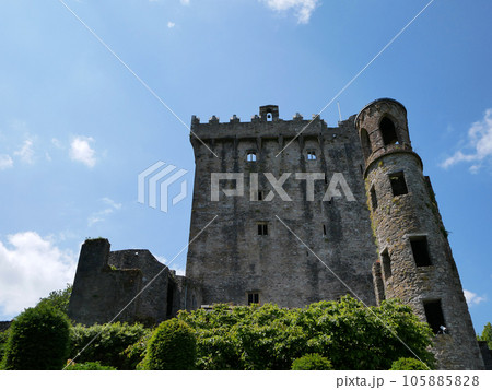 Old celtic castle tower, Blarney castle in Ireland, old ancient celtic fortress Old celtic castle tower, Blarney castle in Ireland, old ancient celtic fortress 105885828