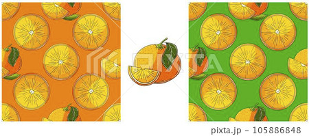 Seamless pattern. Color Set in hand draw style. Can be used for fabric and etc Seamless pattern. Color Set in hand draw style. Can be used for fabric and etc 105886848