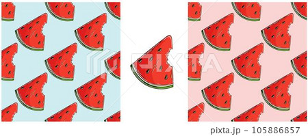 Seamless pattern. Color Set in hand draw style. Can be used for fabric and etc Seamless pattern. Color Set in hand draw style. Can be used for fabric and etc 105886857