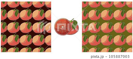 Seamless pattern. Color Set in hand draw style. Can be used for fabric and etc 105887003