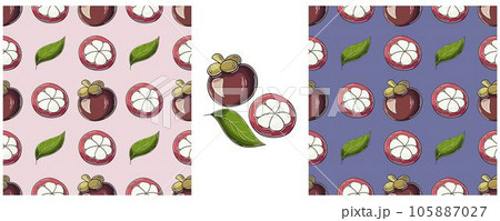 Seamless pattern. Color Set in hand draw style. Can be used for fabric and etc Seamless pattern. Color Set in hand draw style. Can be used for fabric and etc 105887027