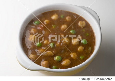 ひよこまめとグリンピースのカレー ひよこまめとグリンピースのカレー 105887202