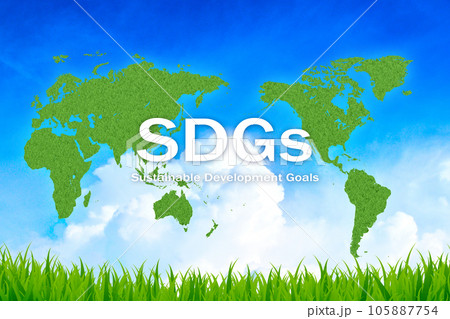 SDGs　イメージ素材　背景素材 105887754
