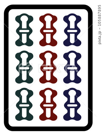 麻雀牌　九索 105887895