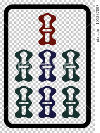 麻將牌七串 105887897