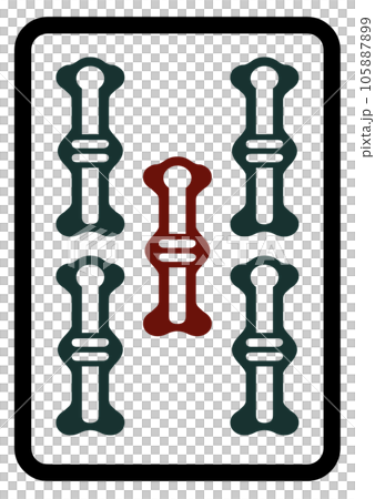 麻將牌 五串 105887899