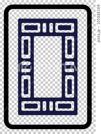 Mahjong tiles white Mahjong tiles white 105888169