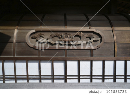 渉成園　傍花閣の表具彫刻　京都市下京区 105888728