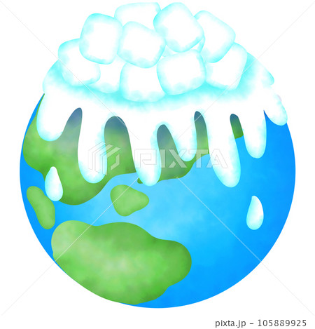 Global warming causes the ice to melt. Global warming causes the ice to melt. 105889925