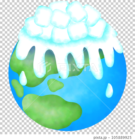 Global warming causes the ice to melt. Global warming causes the ice to melt. 105889925