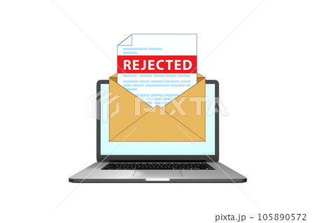 CV application rejection notice in employment...のイラスト素材 [105890572] - PIXTA