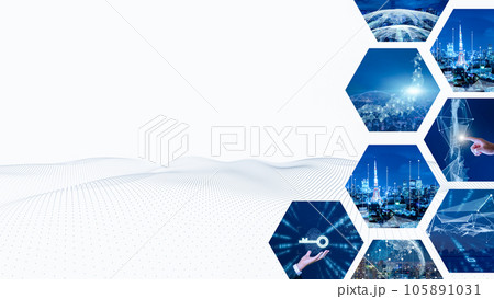 デジタルの世界で成功したビジネスリーダー、DX サイバーセキュリティ、インターネット安全のイメージ デジタルの世界で成功したビジネスリーダー、DX サイバーセキュリティ、インターネット安全のイメージ 105891031