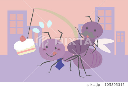 おいしいものに誘惑されるサラリーマン風働きアリと上司アリ 3 おいしいものに誘惑されるサラリーマン風働きアリと上司アリ 3 105893313