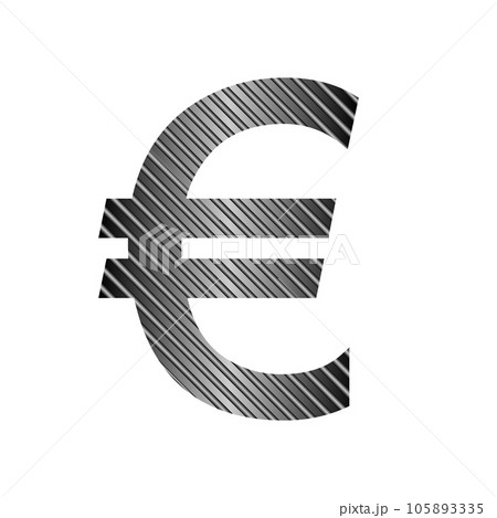 Euro icon on white. Euro icon on white. 105893335