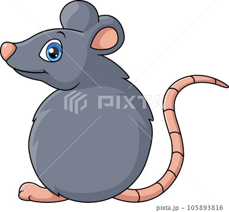 Cute mouse cartoon on white background Cute mouse cartoon on white background 105893816