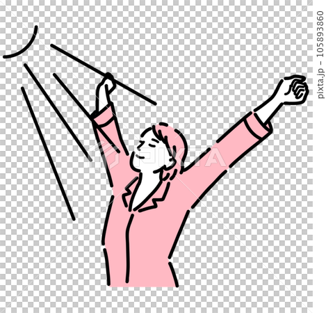 woman in the morning sun 105893860