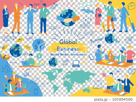 グローバルビジネス　素材集 105894500