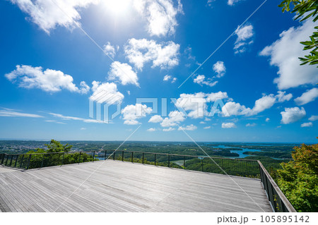 夏晴れの横山展望台 105895142