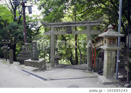 比叡山延暦寺　無動寺谷　参道の鳥居　滋賀県大津市坂本 105895243
