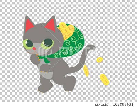 どろぼう猫のイラスト 105895631