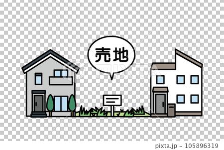 売地、空地のイラスト 105896319