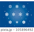 雪の結晶のベクターイラストセット 105896492