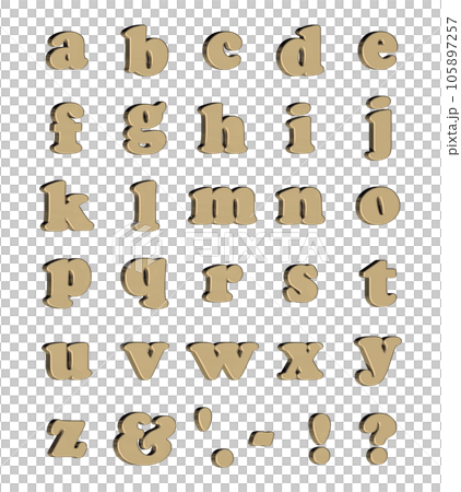 3D字體包4【字母/sml//三維字母/字母】金色、金色 105897257