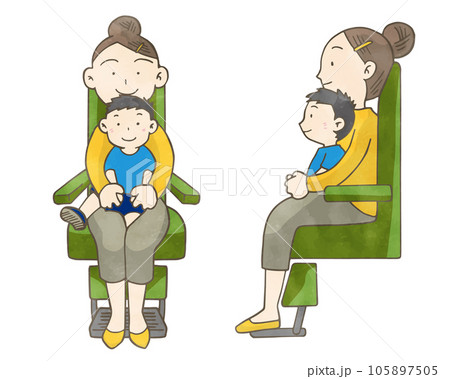 小児の安全な診察の固定方法 手はクロスしない 小児の安全な診察の固定方法 手はクロスしない 105897505