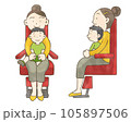 小児の安全な診察の固定方法　手はクロスしない 105897506