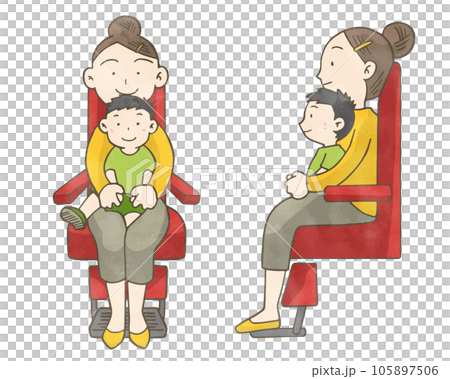 小児の安全な診察の固定方法 手はクロスしない 小児の安全な診察の固定方法 手はクロスしない 105897506