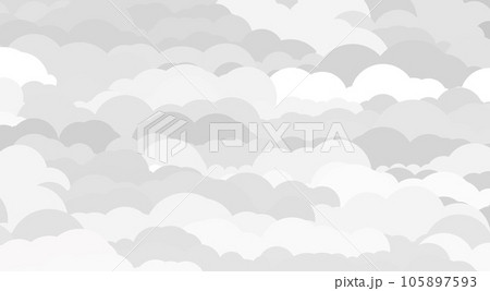 一面の雲の背景素材 105897593